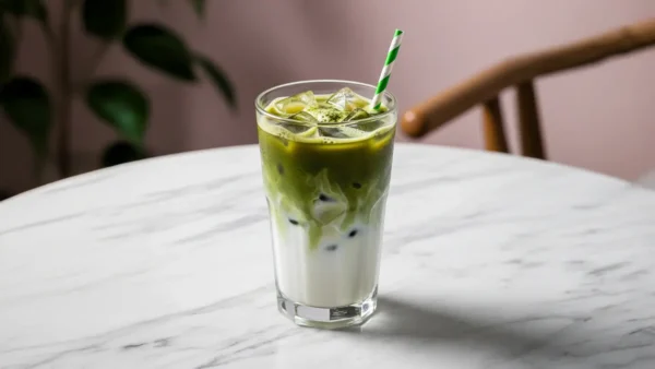 iced matcha latte